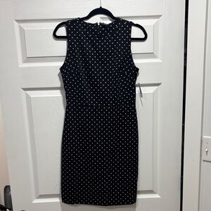 Old Navy Black and White Polka Dot Dress